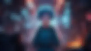 Genius girl engineer in workshop — Cyberpunk anime wallpaper