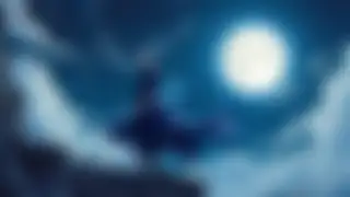 Silver-haired swordsman in moonlight — Dark anime wallpaper