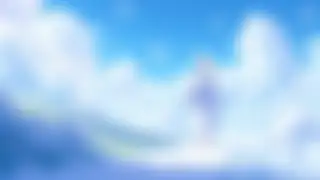 Boy walking among clouds — Pastel anime wallpaper