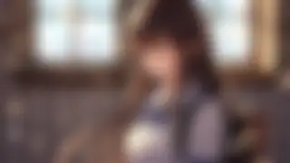 School girl smiling on rooftop at sunset — Sunset anime wallpaper